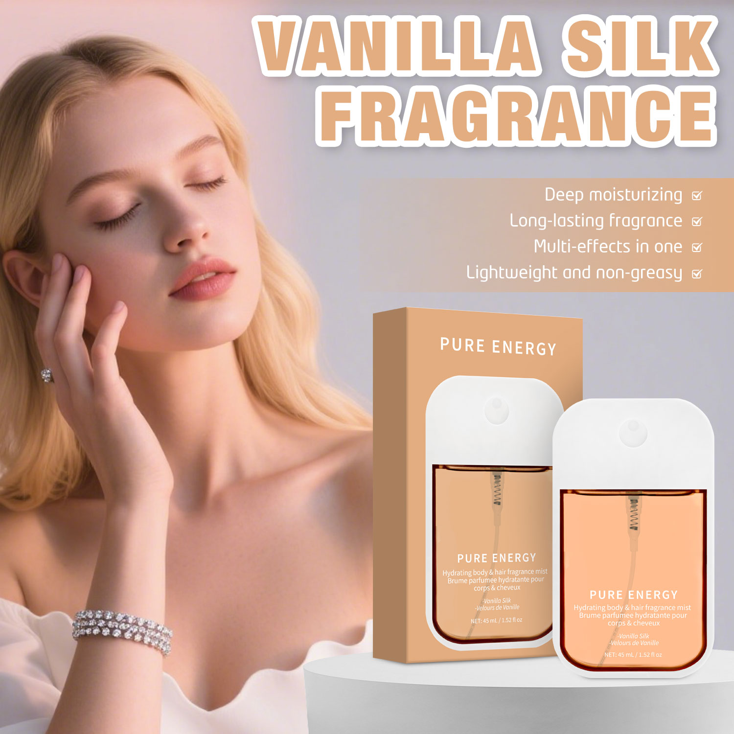 Fragrance Perfume For Hair - Ванильный бархатный туман для тела для